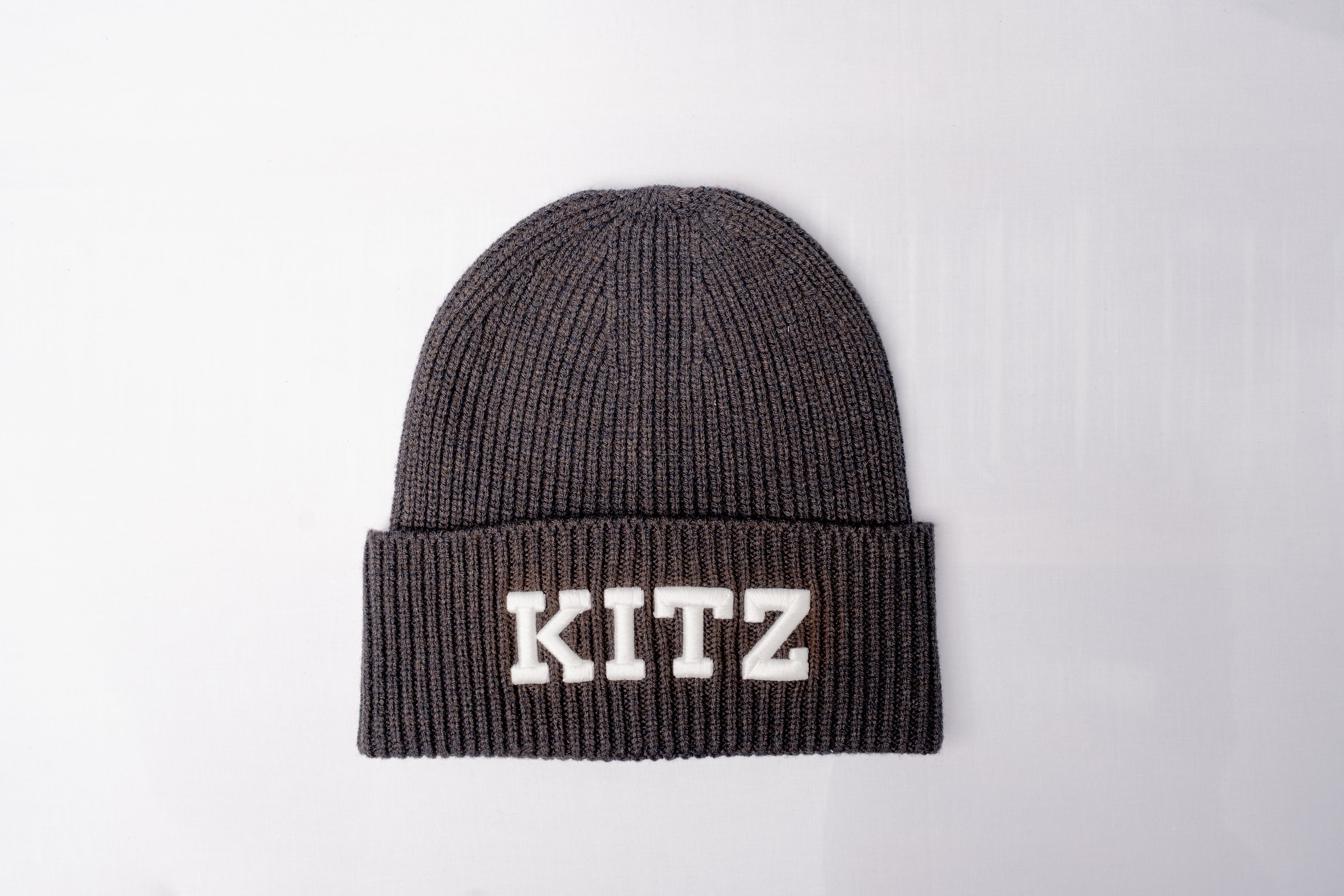 Kitz Beanie Charcoal | Weiß
