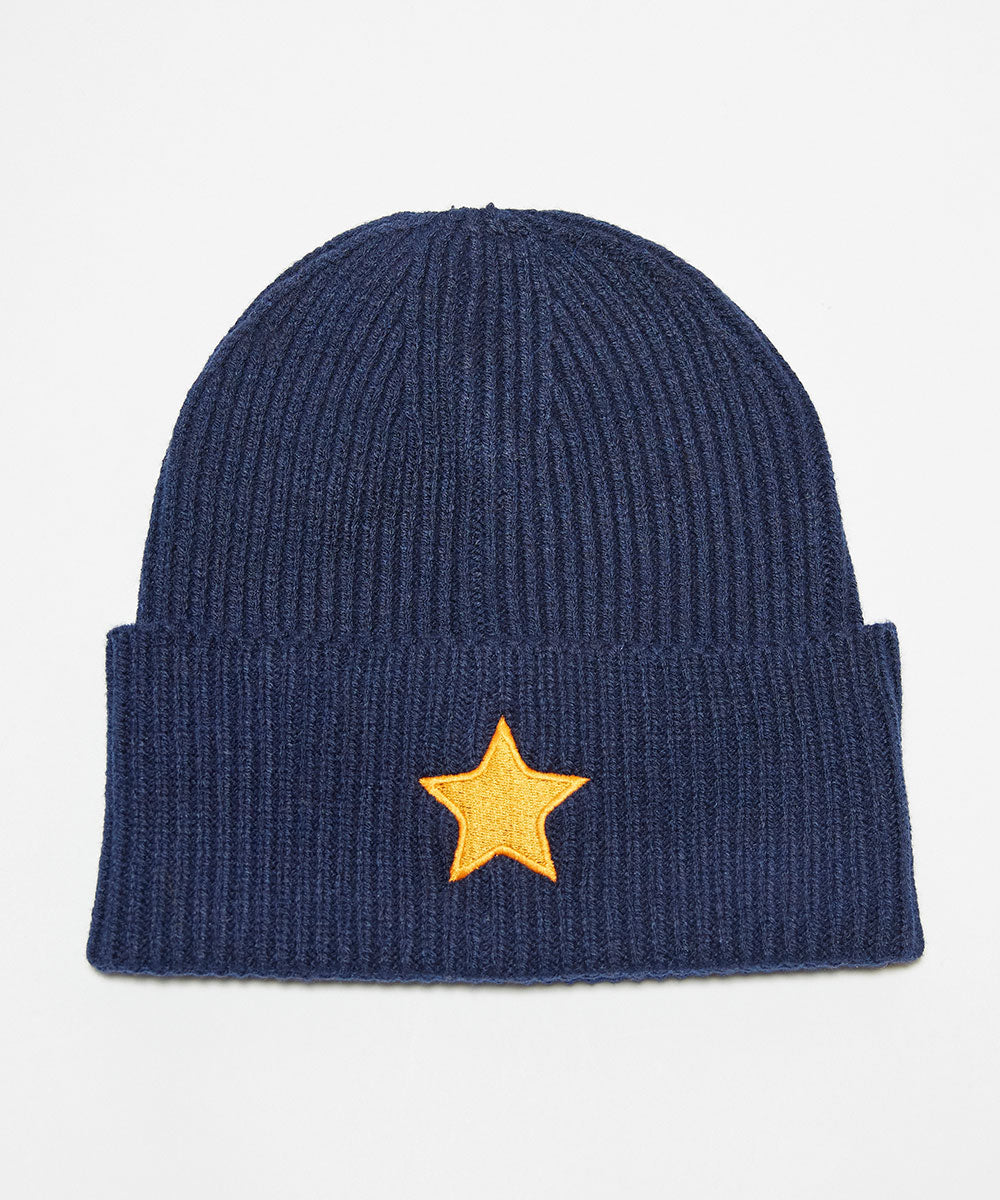 Stern Beanie Oxford Navy | Orange