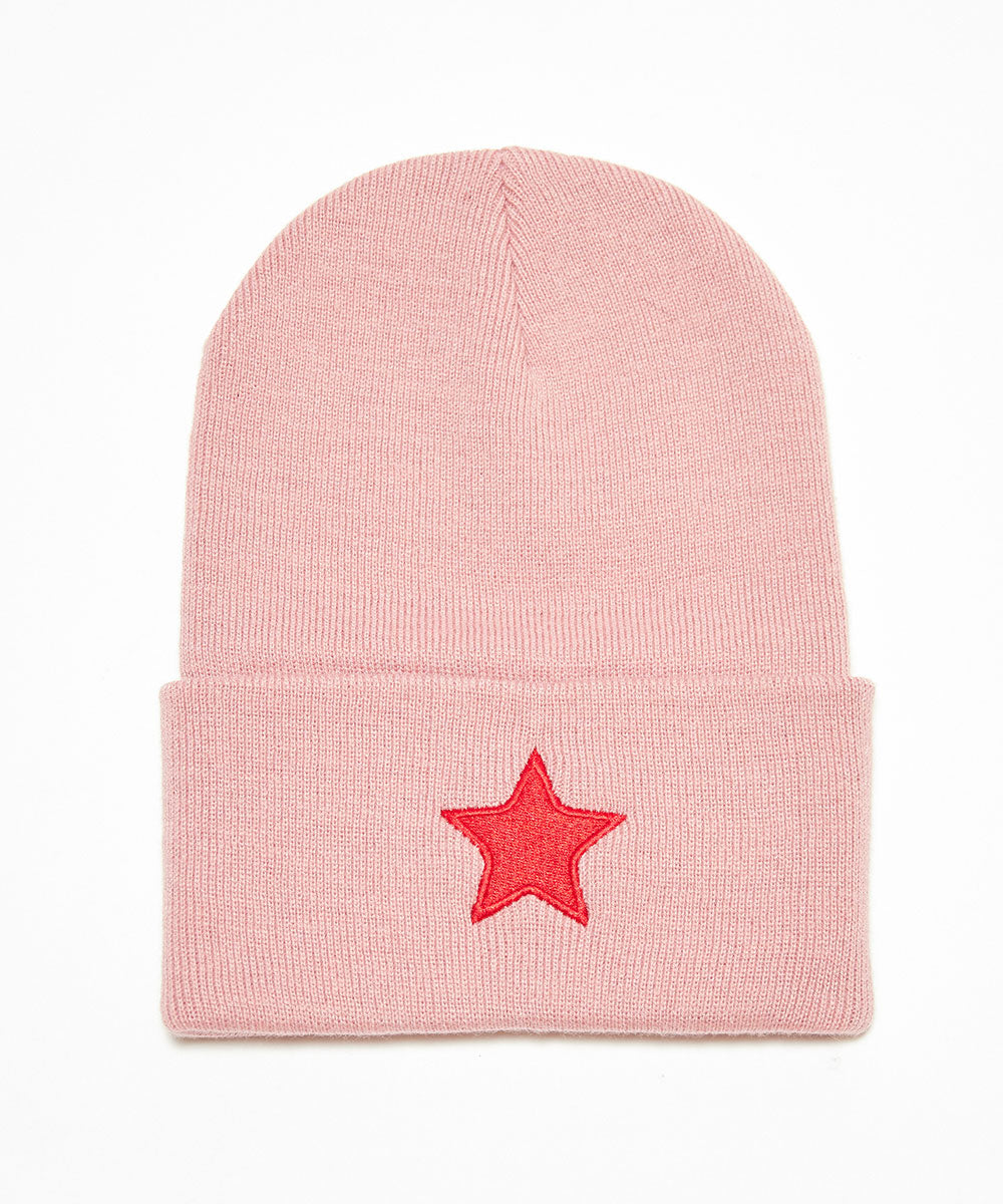 Stern Beanie Dusty Pink | Rot